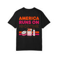 America Runs On Nicotine T-Shirt — Funny Nicotine Meme Tee