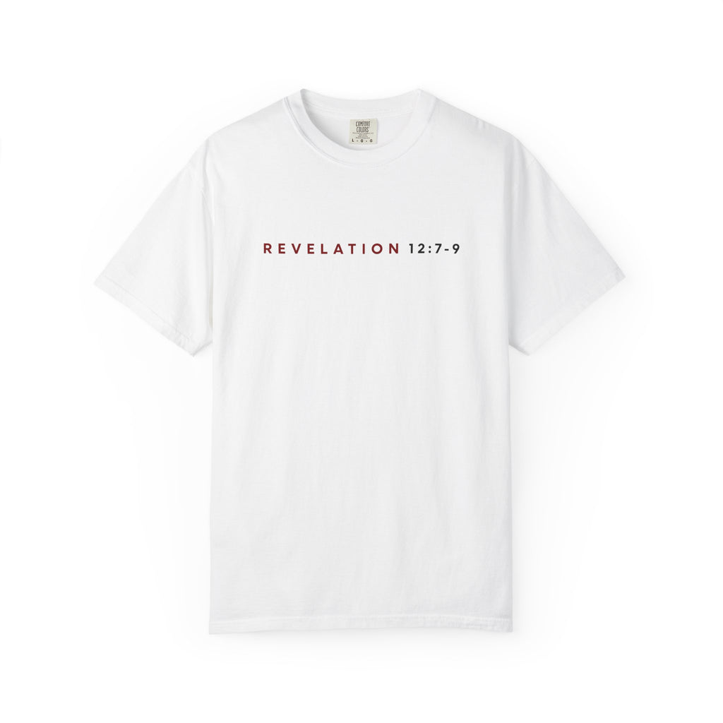 St. Michael 'Make No Peace With Evil' T-Shirt — Revelations 12:7-9 Christian Tee