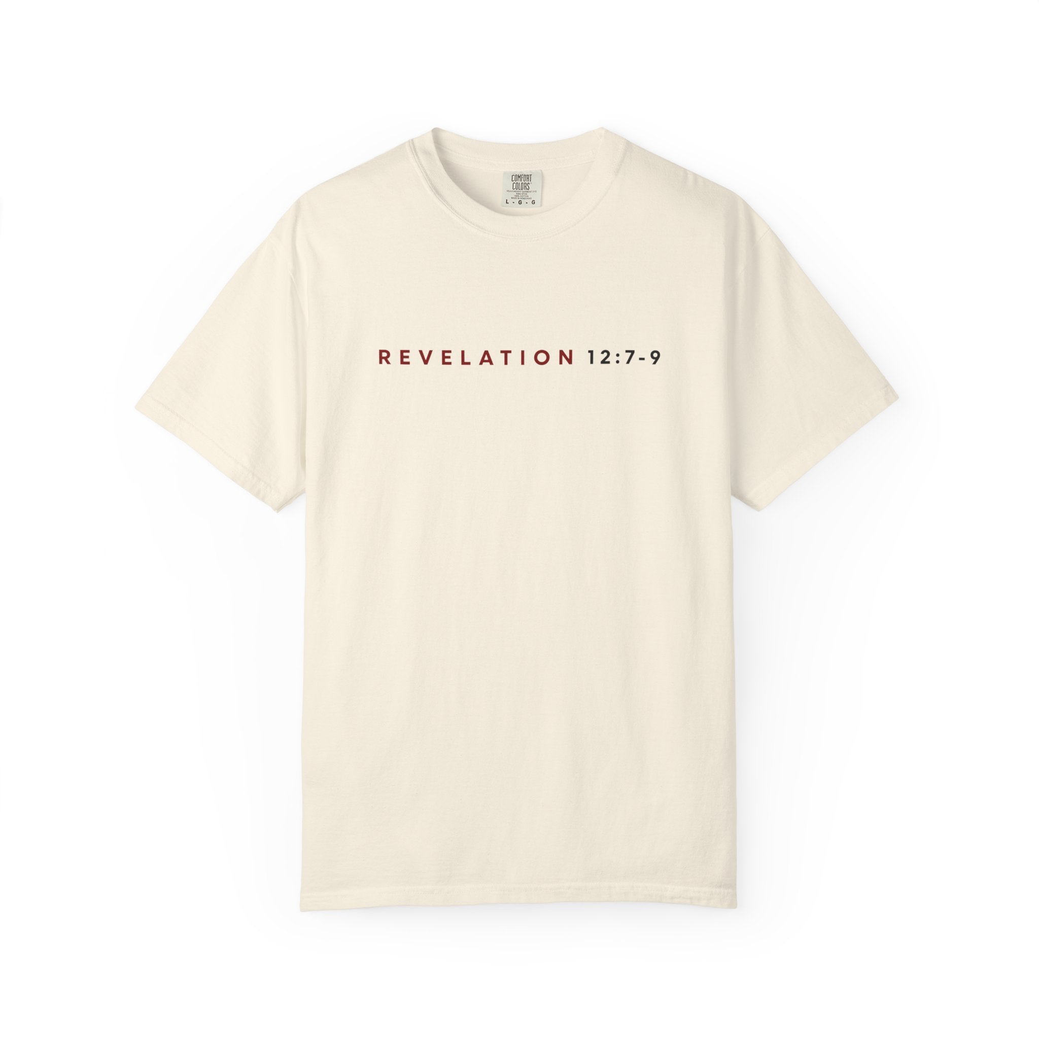 St. Michael 'Make No Peace With Evil' T-Shirt — Revelations 12:7-9 Christian Tee
