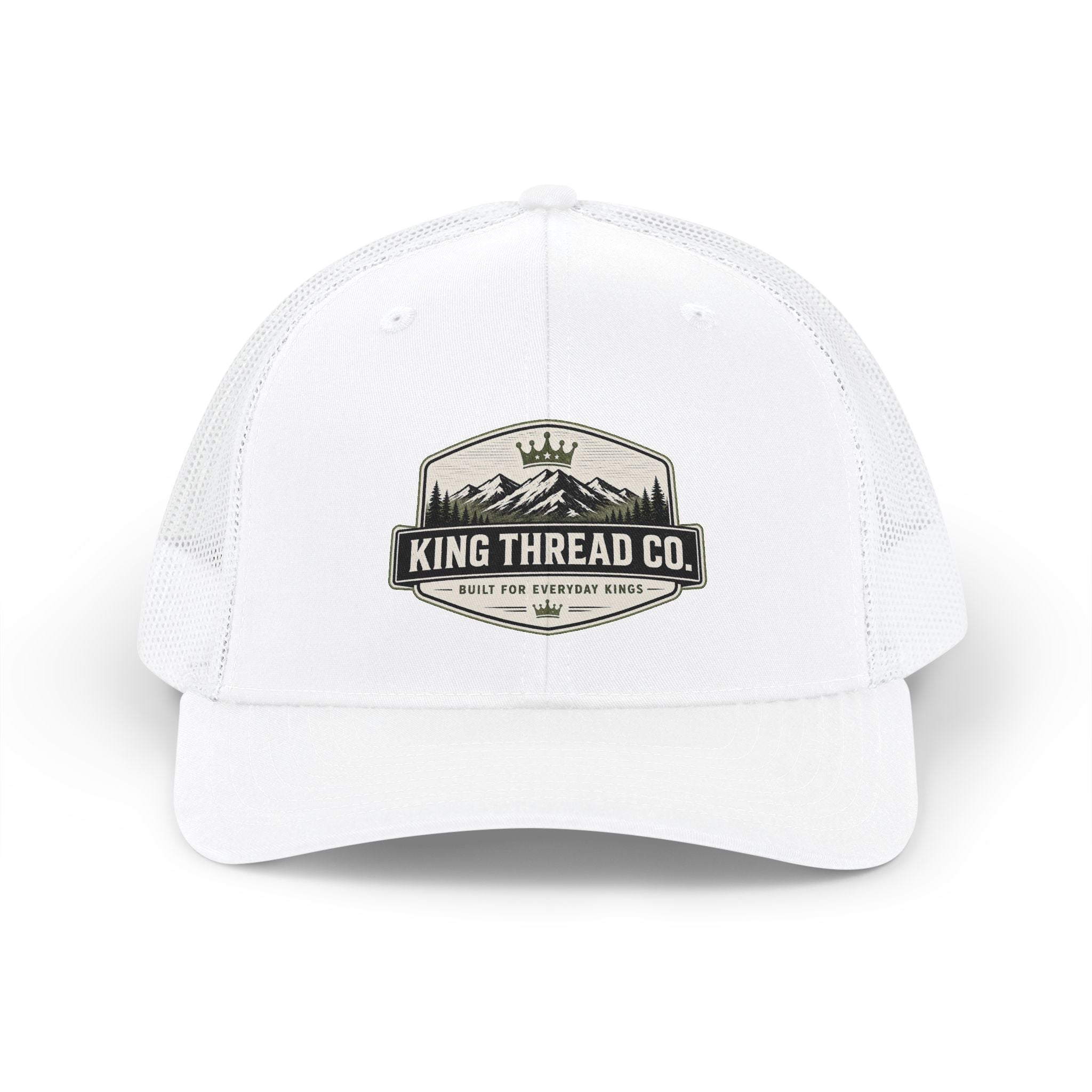 King Thread Co. Mountain Badge Snapback Trucker Hat