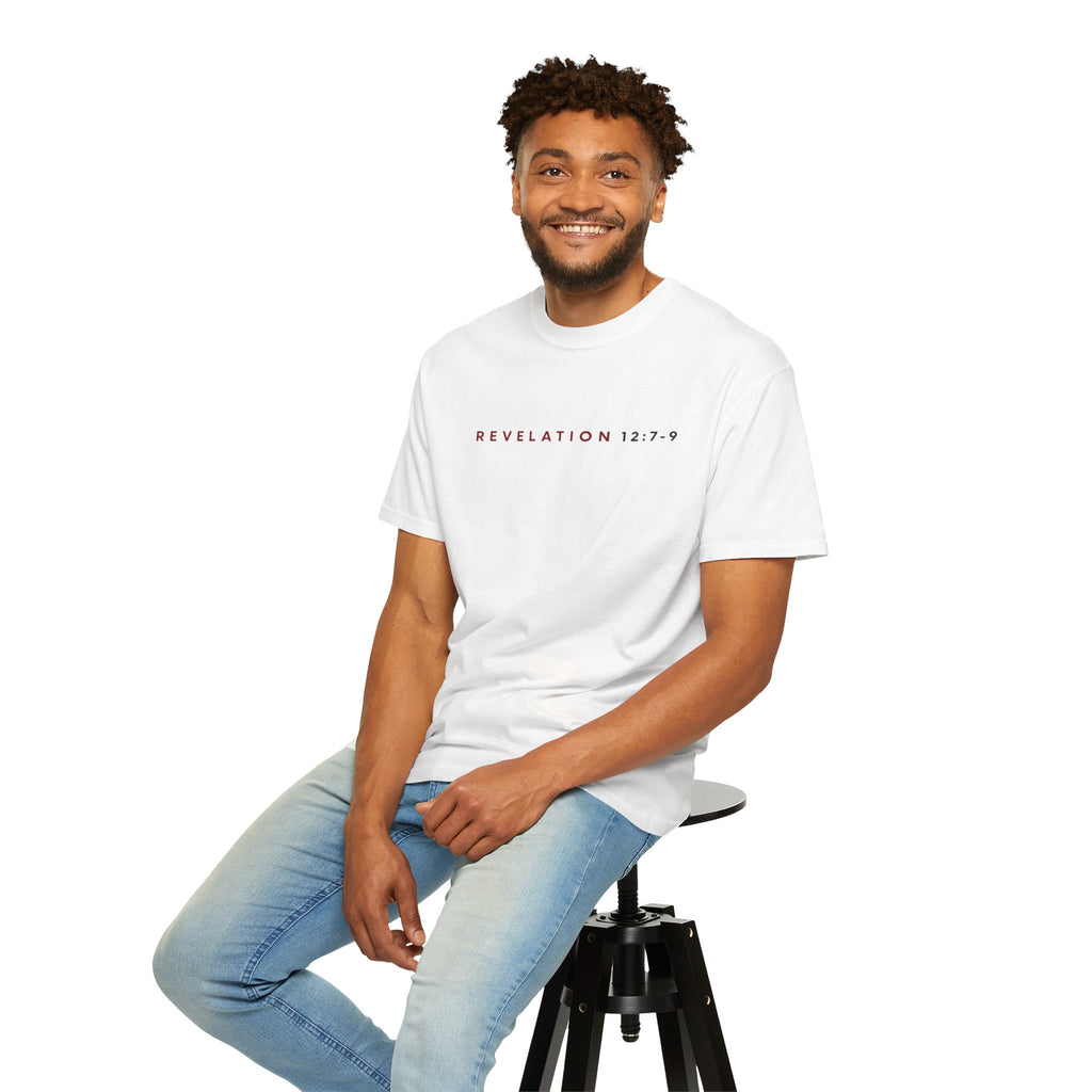 St. Michael 'Make No Peace With Evil' T-Shirt — Revelations 12:7-9 Christian Tee