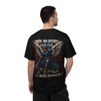 St. Michael 'Make No Peace With Evil' T-Shirt — Revelations 12:7-9 Christian Tee