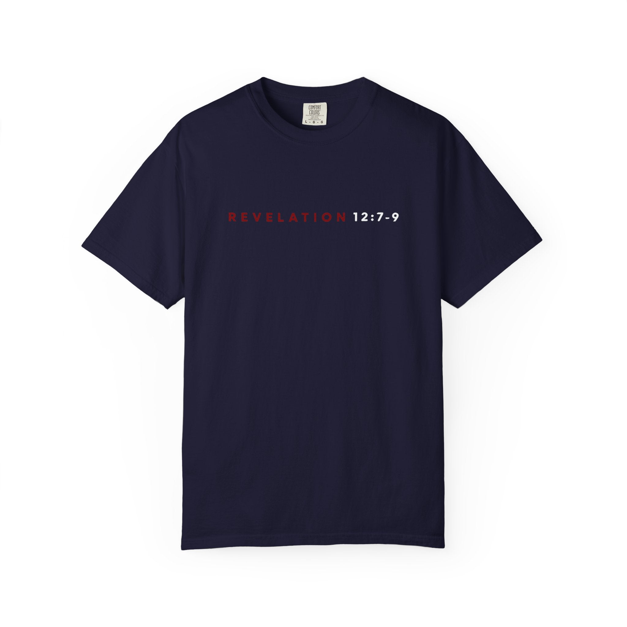 St. Michael 'Make No Peace With Evil' T-Shirt — Revelations 12:7-9 Christian Tee