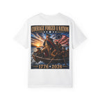 Courage Forged a Nation T-Shirt — 1776•2026 Patriotic George Washington Crossing the Delaware