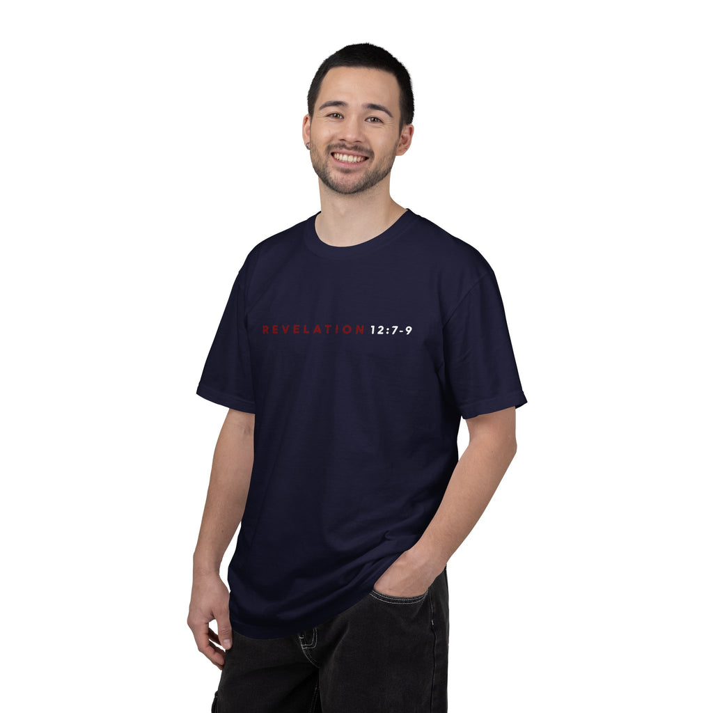 St. Michael 'Make No Peace With Evil' T-Shirt — Revelations 12:7-9 Christian Tee