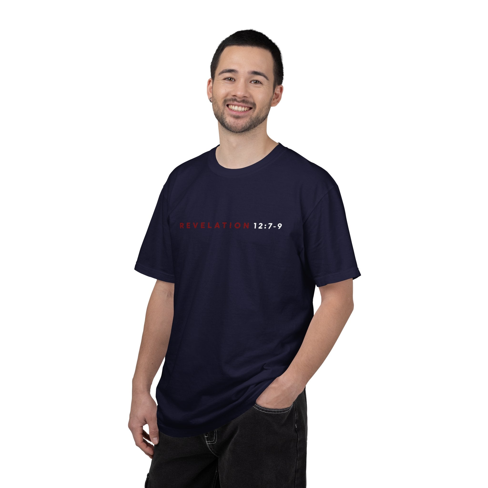 St. Michael 'Make No Peace With Evil' T-Shirt — Revelations 12:7-9 Christian Tee
