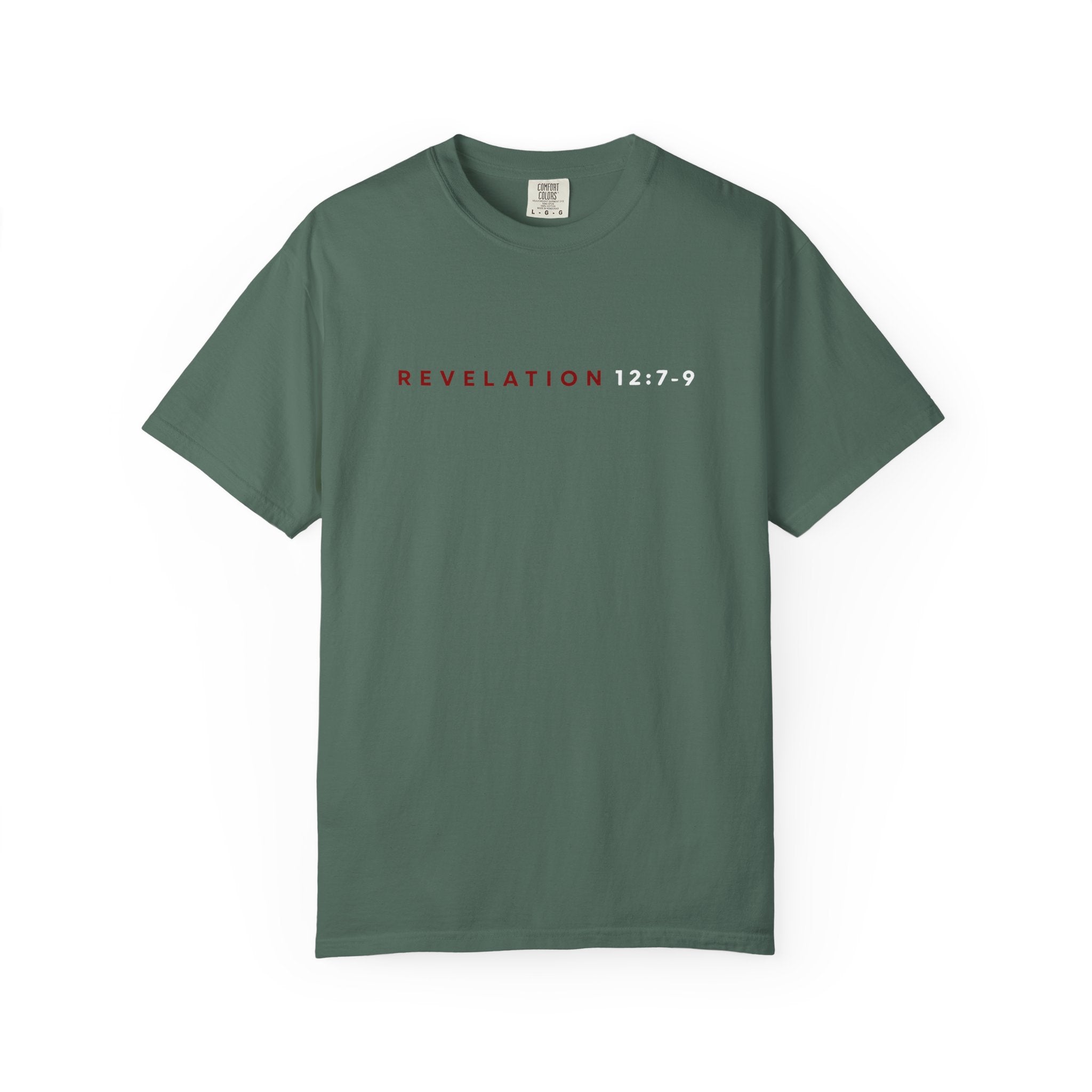 St. Michael 'Make No Peace With Evil' T-Shirt — Revelations 12:7-9 Christian Tee