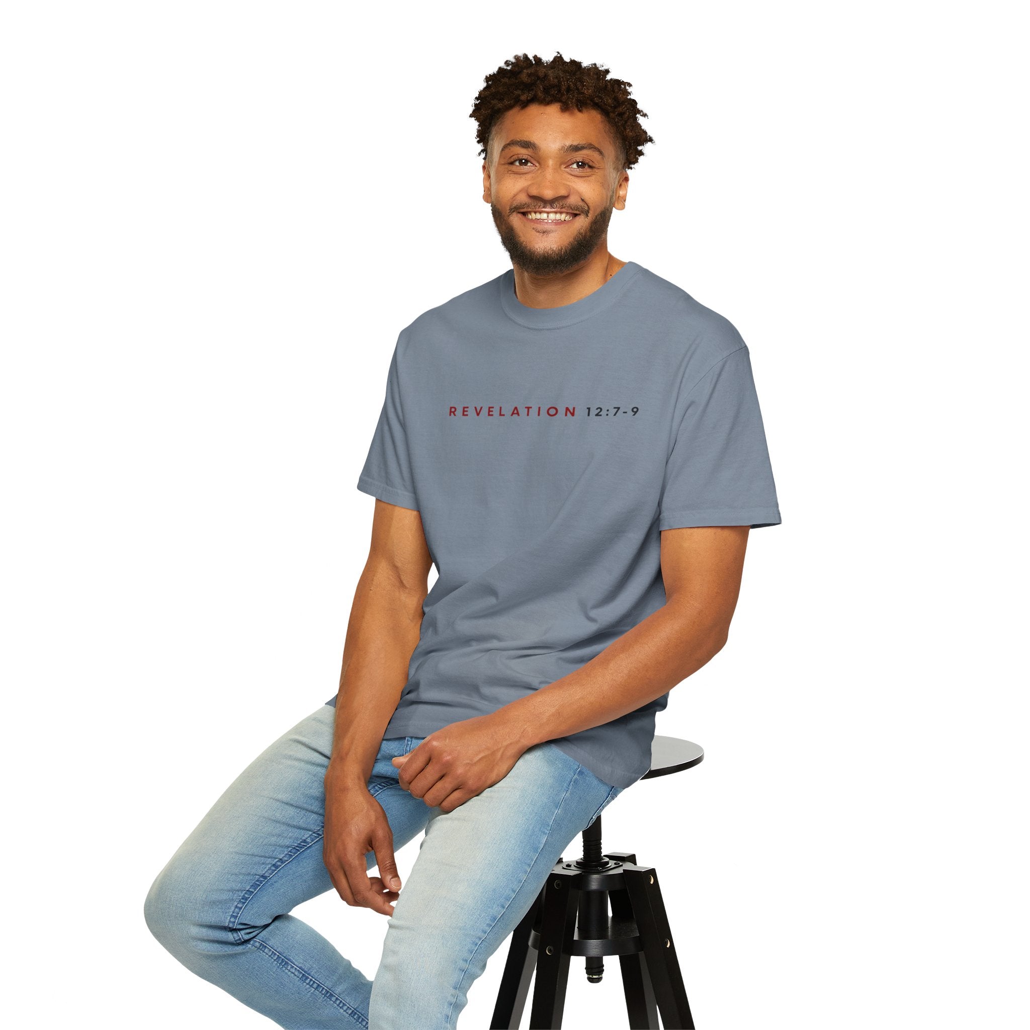 St. Michael 'Make No Peace With Evil' T-Shirt — Revelations 12:7-9 Christian Tee