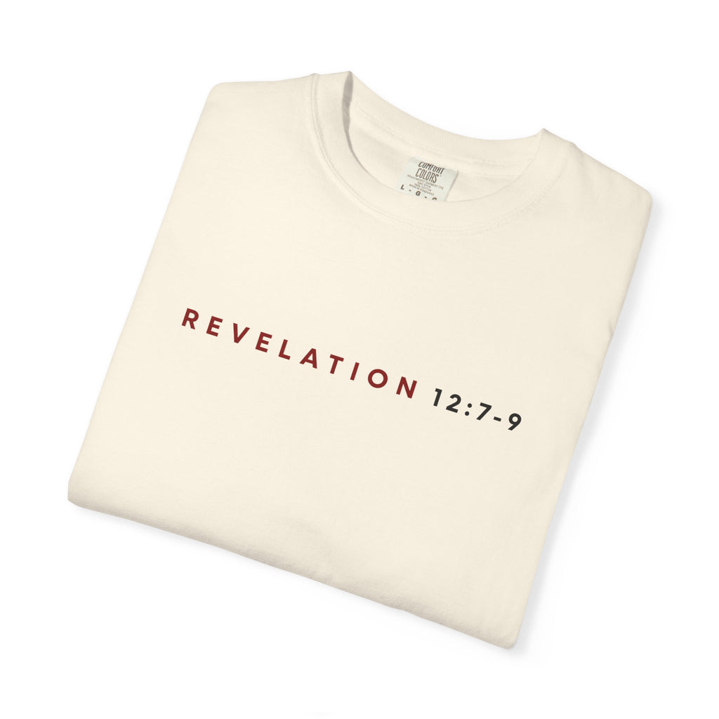 St. Michael 'Make No Peace With Evil' T-Shirt — Revelations 12:7-9 Christian Tee