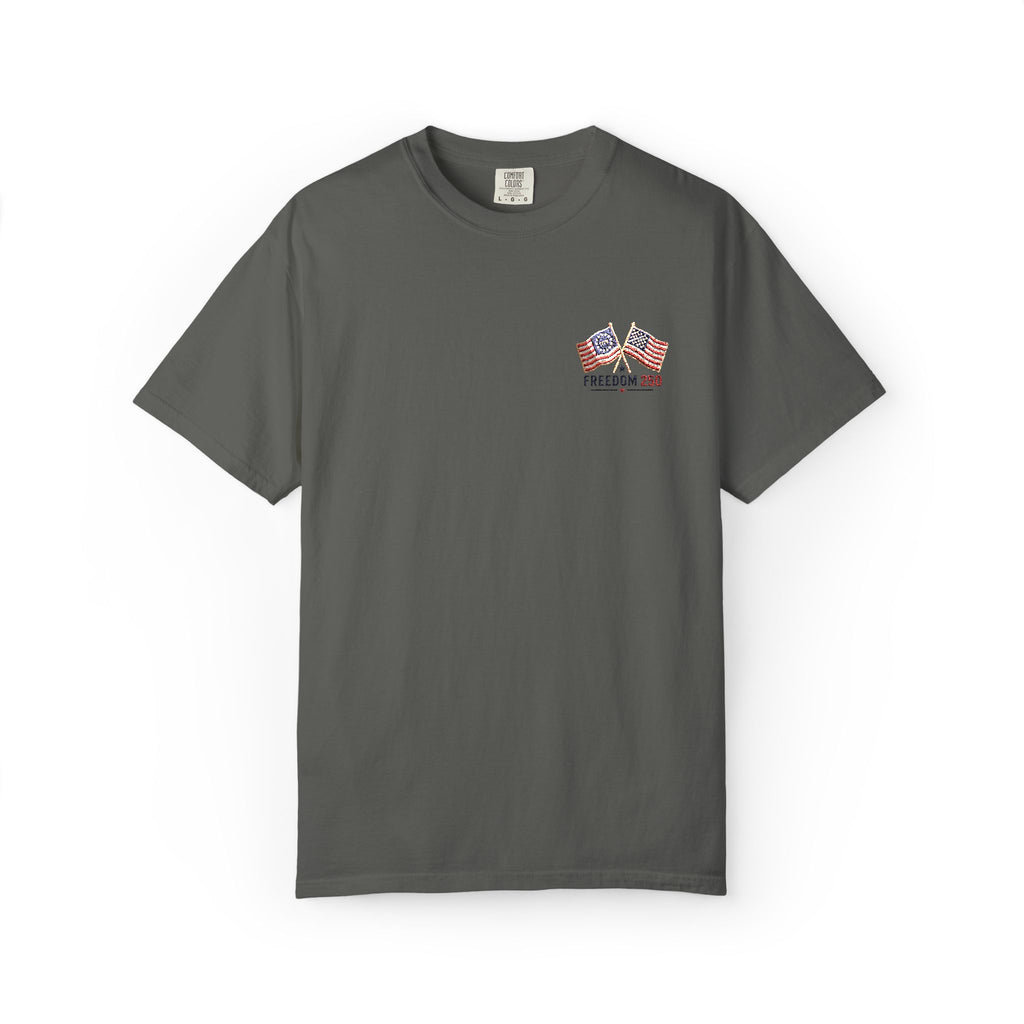 Freedom 250 Embroidered Flag Tee