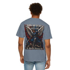 St. Michael 'Make No Peace With Evil' T-Shirt — Revelations 12:7-9 Christian Tee