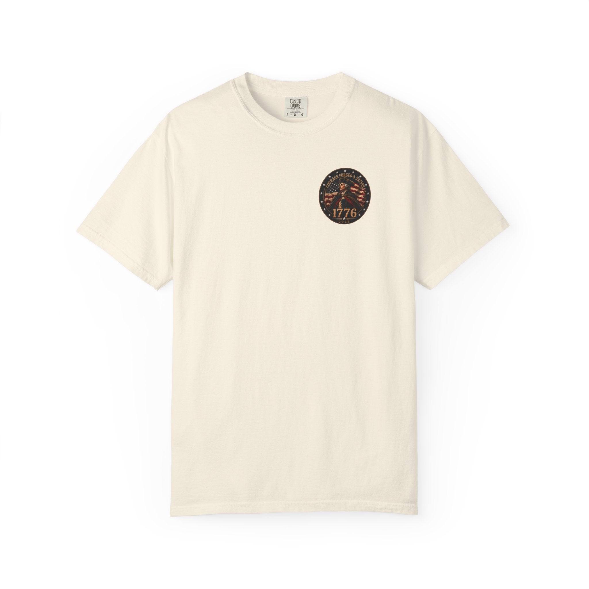 Courage Forged a Nation T-Shirt — 1776•2026 Patriotic George Washington Crossing the Delaware