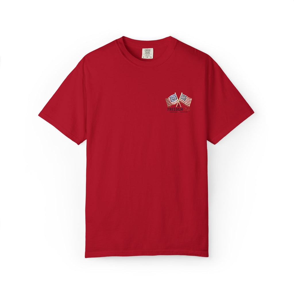 Freedom 250 Embroidered Flag Tee