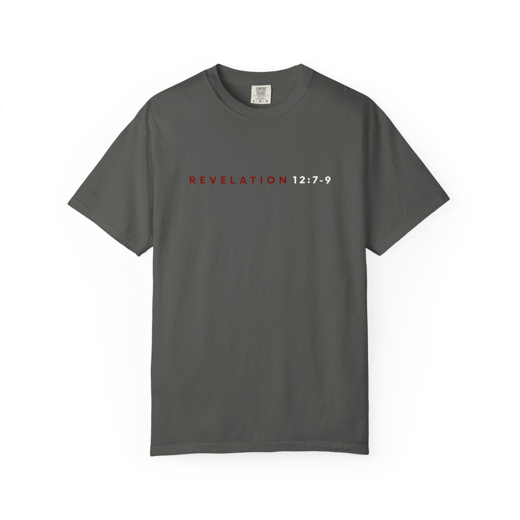 St. Michael 'Make No Peace With Evil' T-Shirt — Revelations 12:7-9 Christian Tee
