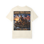 Courage Forged a Nation T-Shirt — 1776•2026 Patriotic George Washington Crossing the Delaware