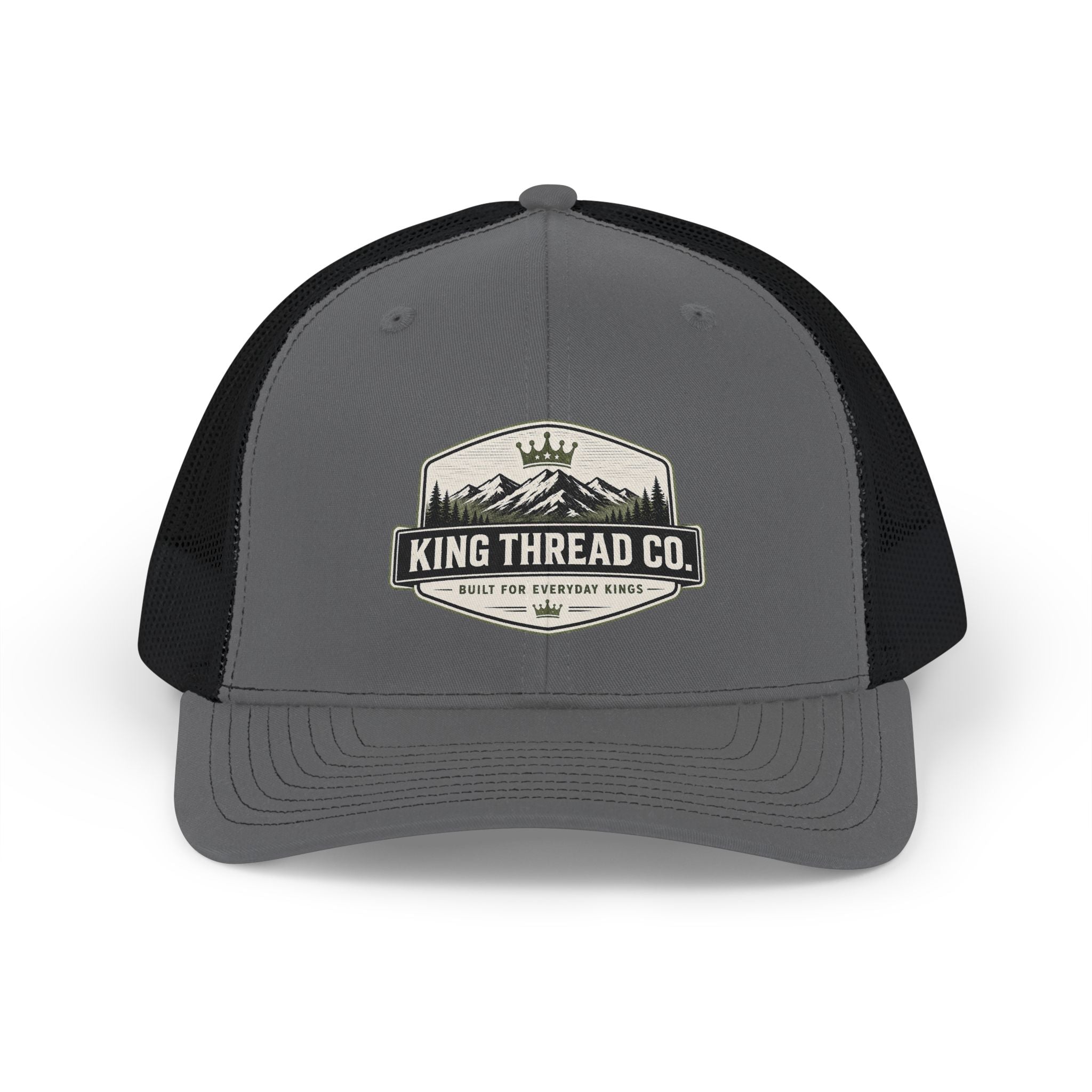 King Thread Co. Mountain Badge Snapback Trucker Hat