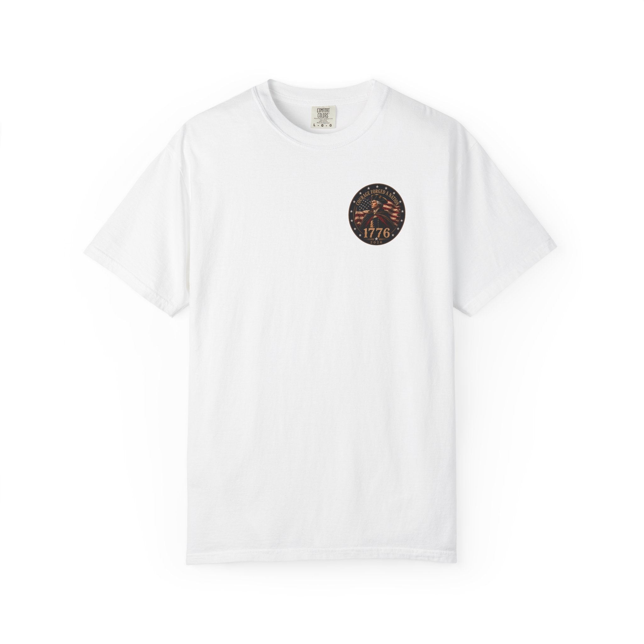 Courage Forged a Nation T-Shirt — 1776•2026 Patriotic George Washington Crossing the Delaware