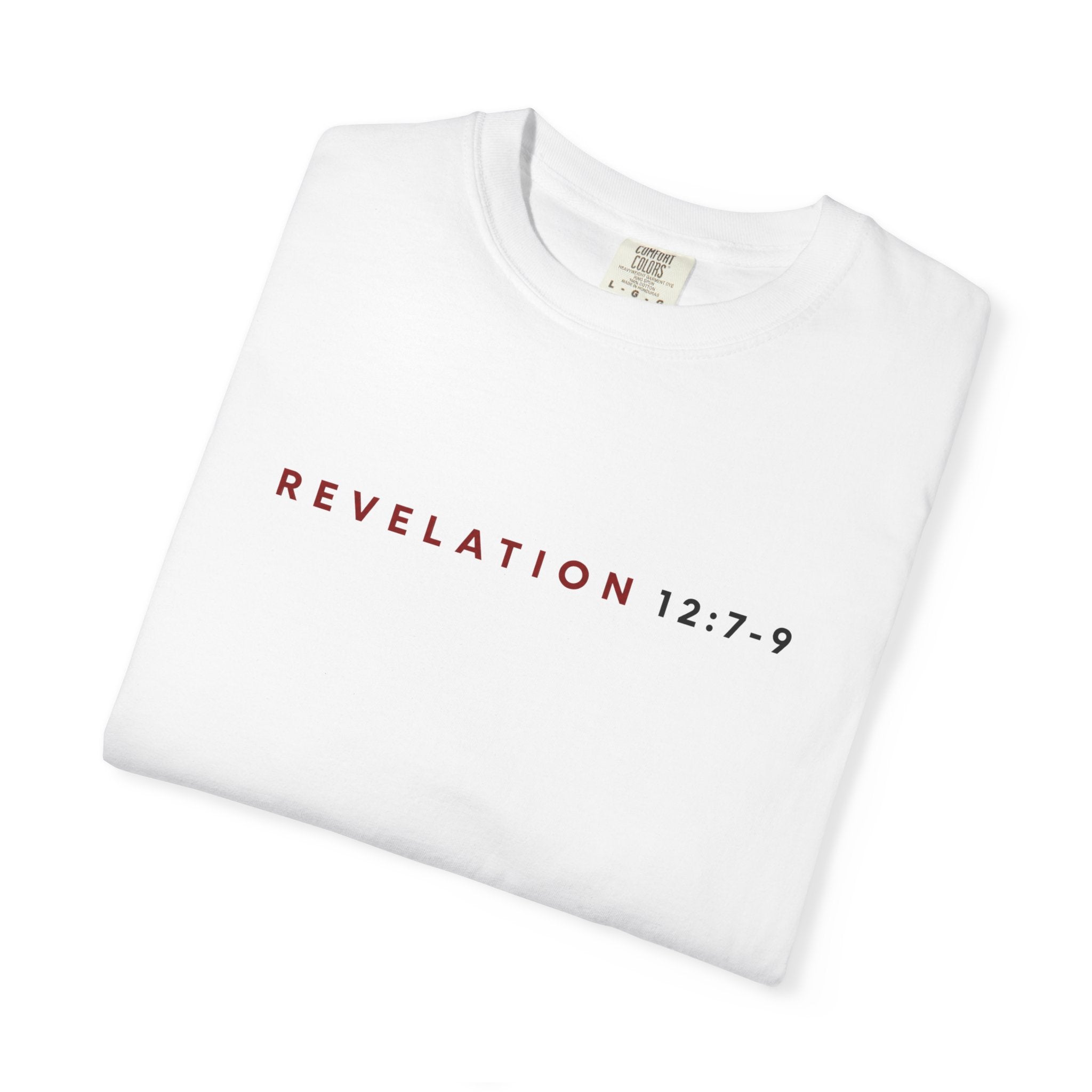 St. Michael 'Make No Peace With Evil' T-Shirt — Revelations 12:7-9 Christian Tee
