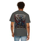 St. Michael 'Make No Peace With Evil' T-Shirt — Revelations 12:7-9 Christian Tee