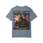 Courage Forged a Nation T-Shirt — 1776•2026 Patriotic George Washington Crossing the Delaware