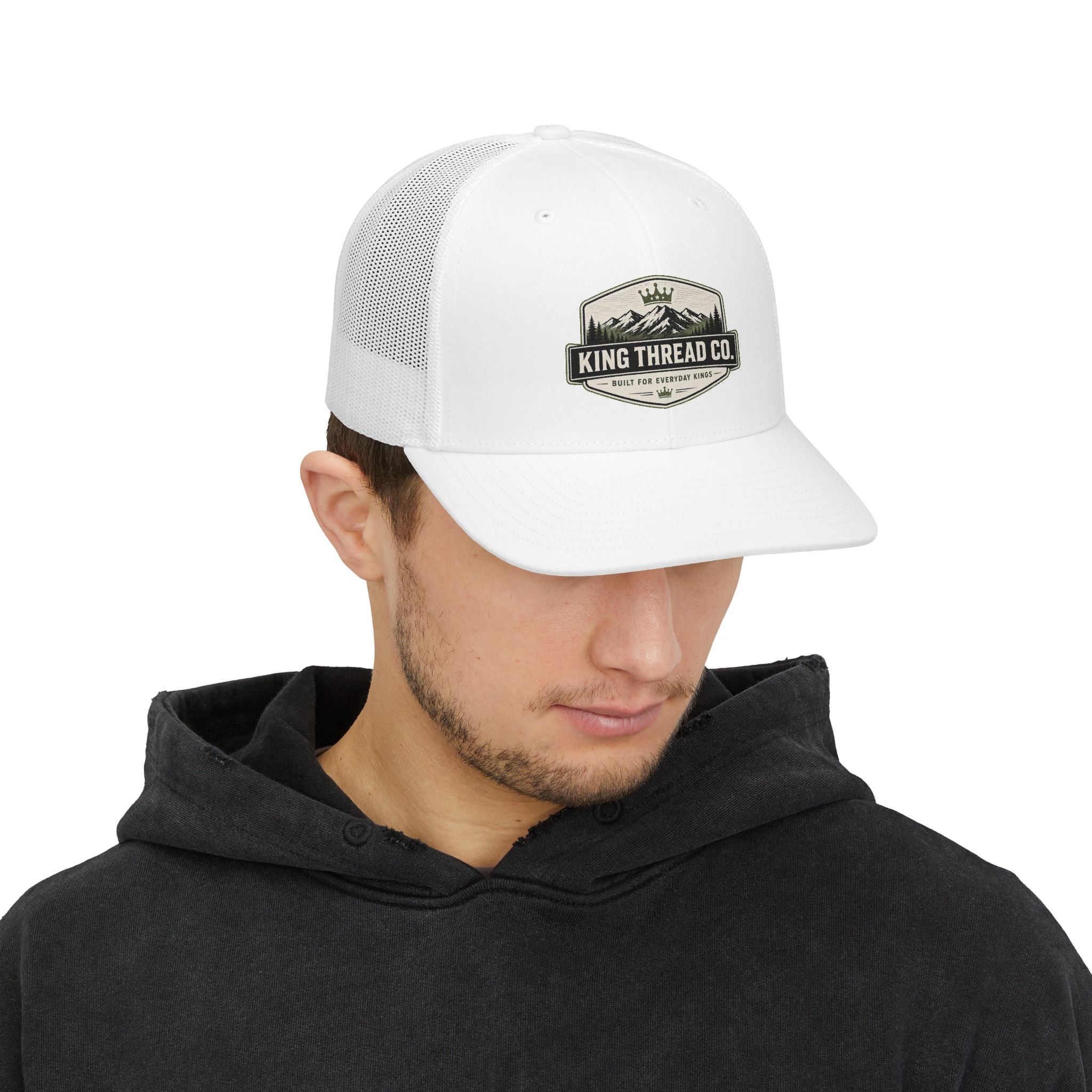 King Thread Co. Mountain Badge Snapback Trucker Hat