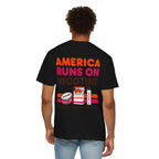 America Runs On Nicotine T-Shirt — Funny Nicotine Meme Tee